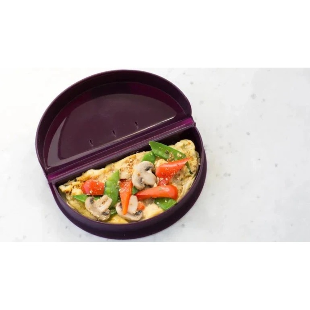 Epicure Silicone Omelet Maker Purple Microwave Oven Safe 250ml